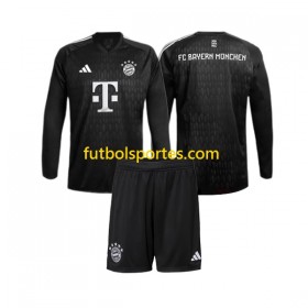 Camiseta FC Bayern de Múnich Portero Niño Primera Equipación 2023/2024 Manga Larga